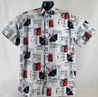 Retro Music Aloha Shirt
